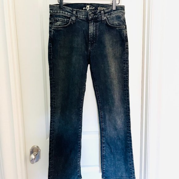 7 For All Mankind "Slimmy" Jeans - Slim Fit - 28" x 30" - Picture 1 of 3